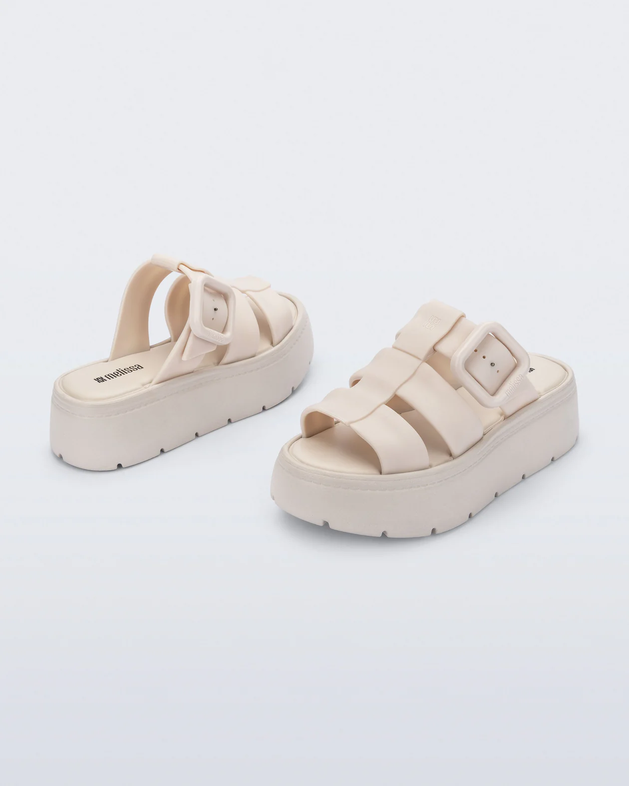 Chinelo Plataforma Pump Platform Bege - Melissa  3