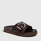 Chinelo Mardale Pele Castanho - Gant - Thumbnail 1