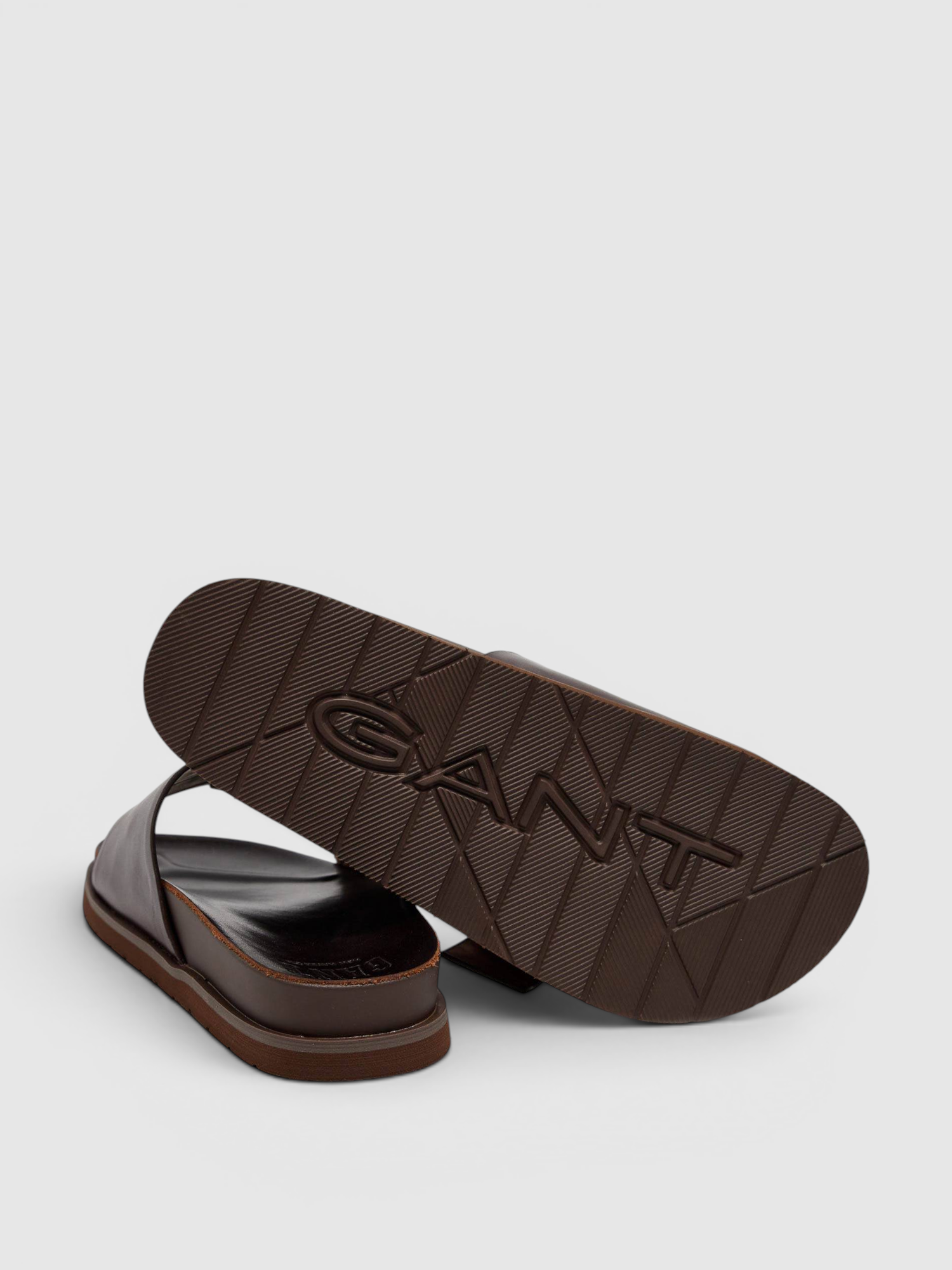 Chinelo Mardale Pele Castanho - Gant 2