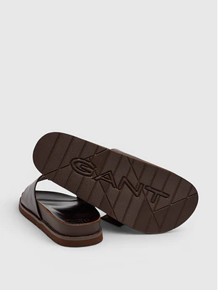 Chinelo Mardale Pele Castanho - Gant