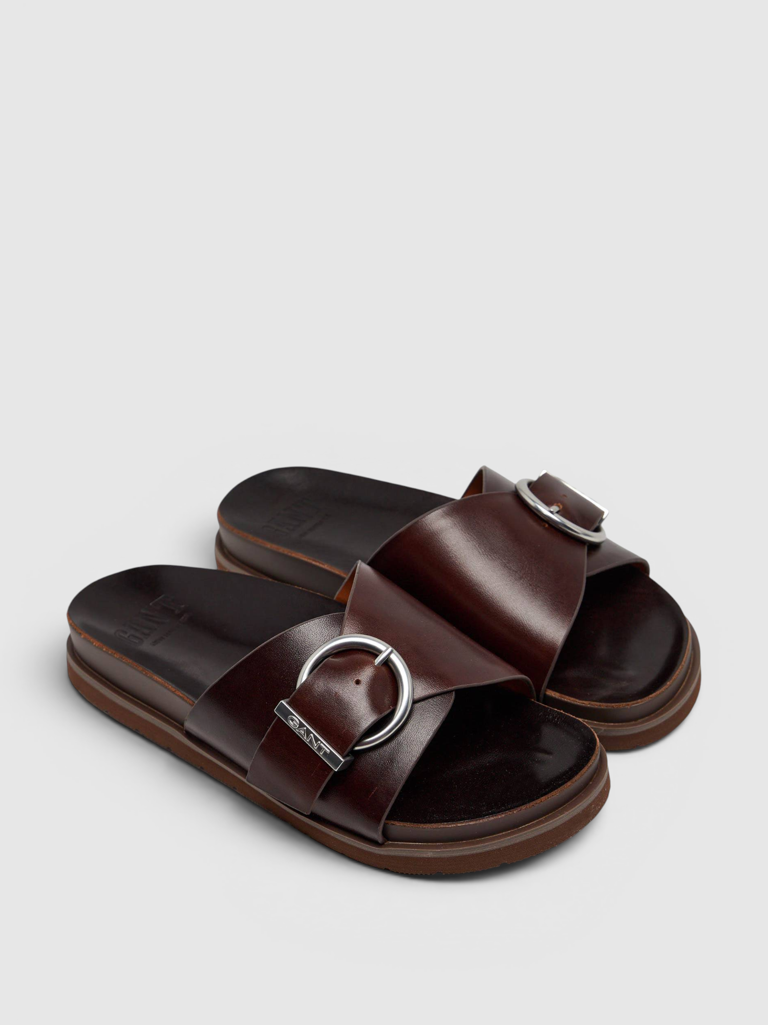Chinelo Mardale Pele Castanho - Gant 3