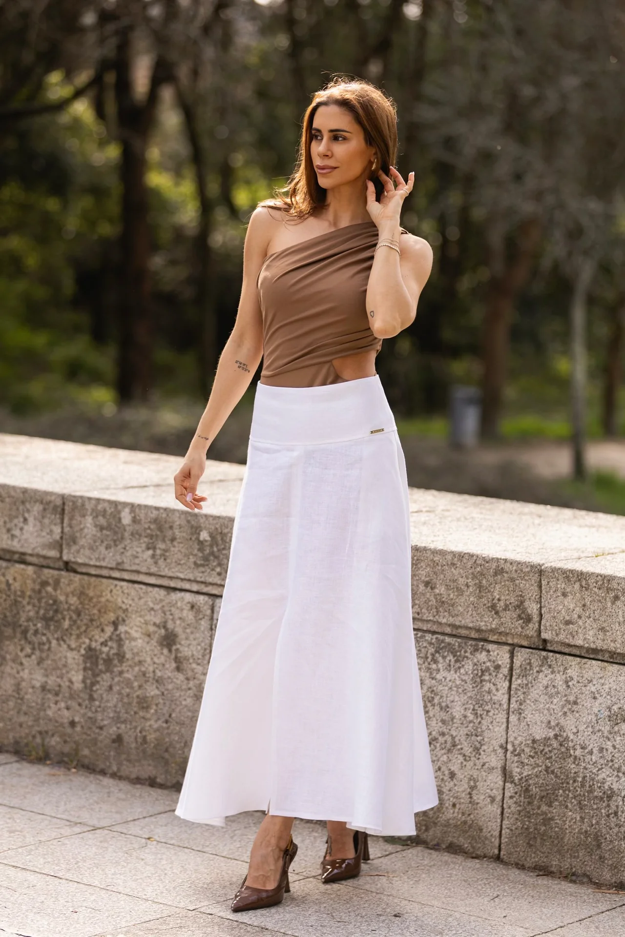 Saia Com Abertura Frontal Branco - SAHOCO 1