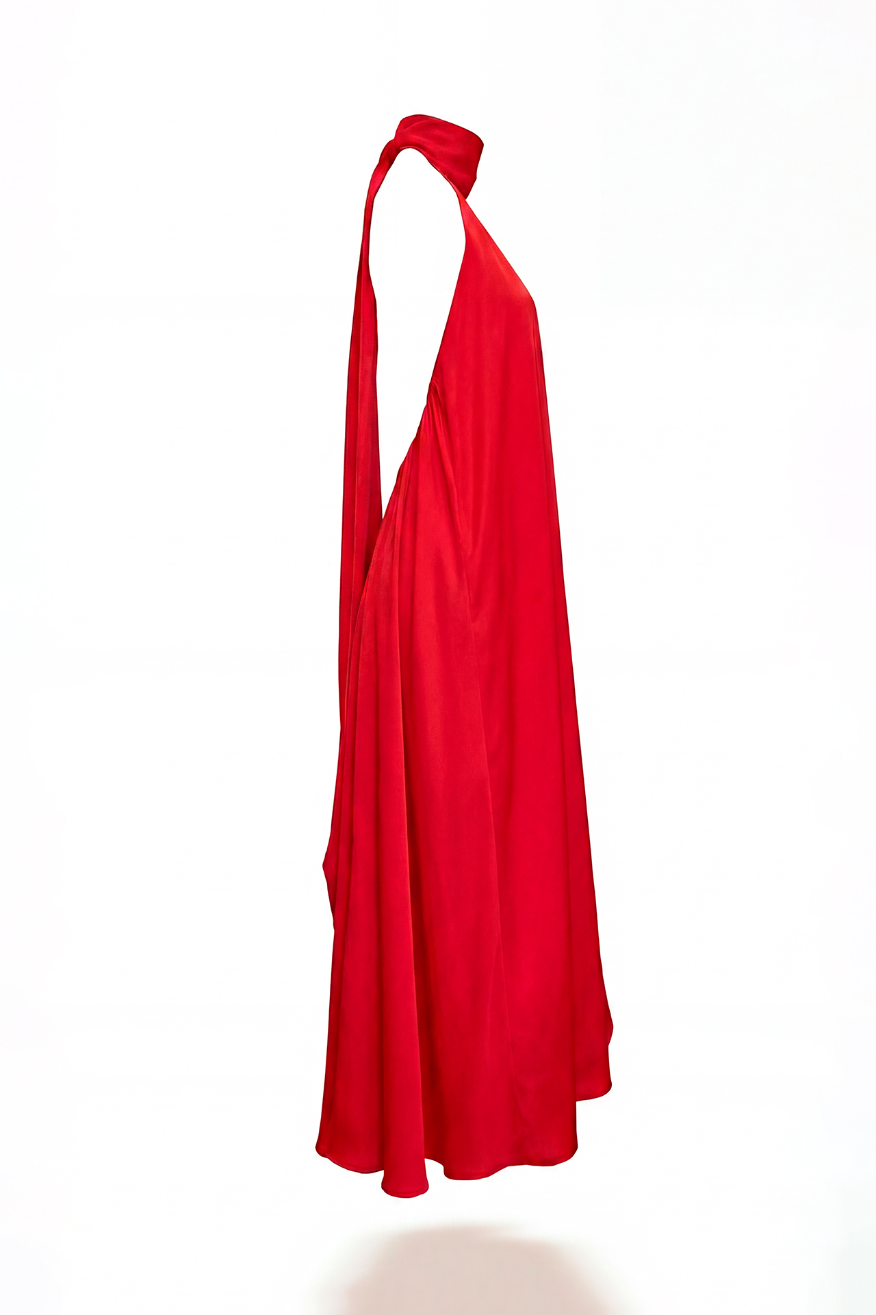 Vestido Halter Acetinado Vermelho - SAHOCO 5