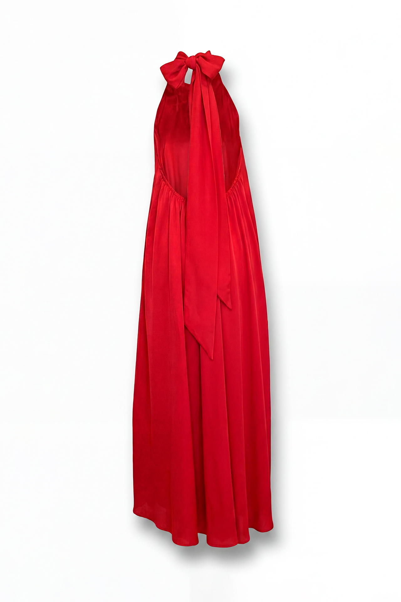Vestido Halter Acetinado Vermelho - SAHOCO 6
