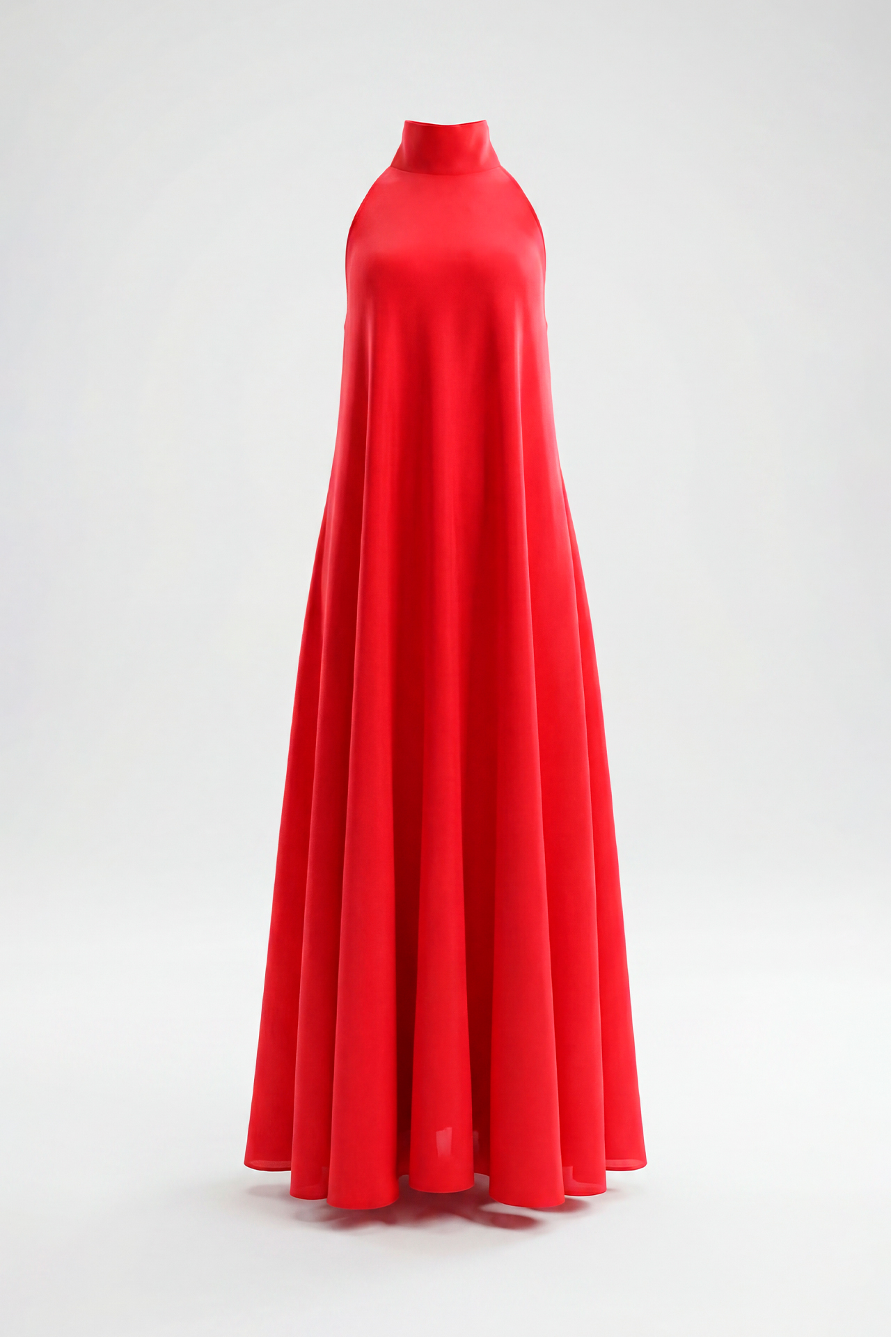 Vestido Halter Acetinado Vermelho - SAHOCO 8