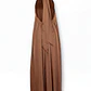Vestido Halter Acetinado Castanho - SAHOCO - thumbnail 5