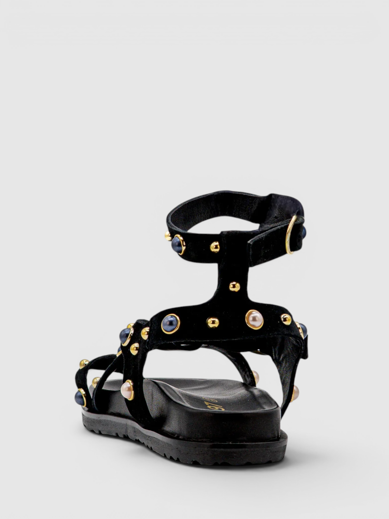 Sandália com Tachas Bali 300 Preto - ABF-97  3