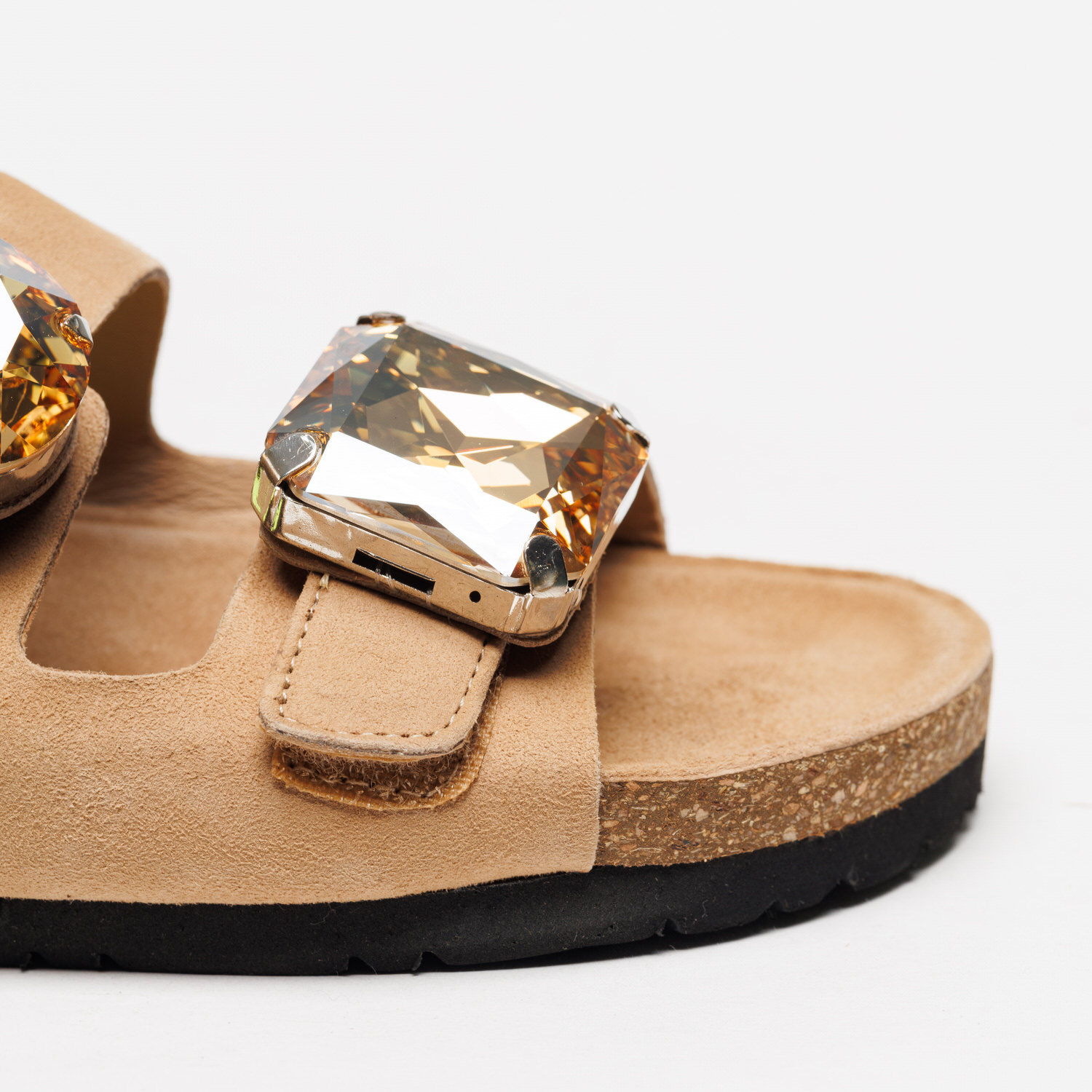  Chinelo com Pedras Sharon 030 Bege - ABF-97  4