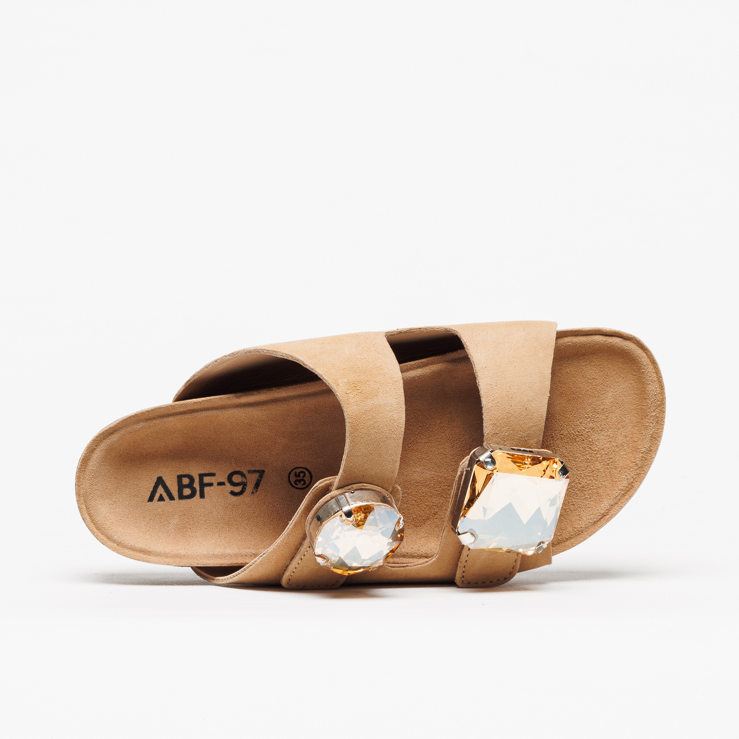  Chinelo com Pedras Sharon 030 Bege - ABF-97  5