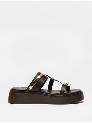 Chinelo Plataforma KS.26.168 Castanho - ABF-97