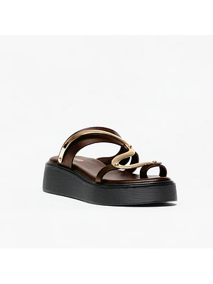 Chinelo Plataforma KS.26.168 Castanho - ABF-97