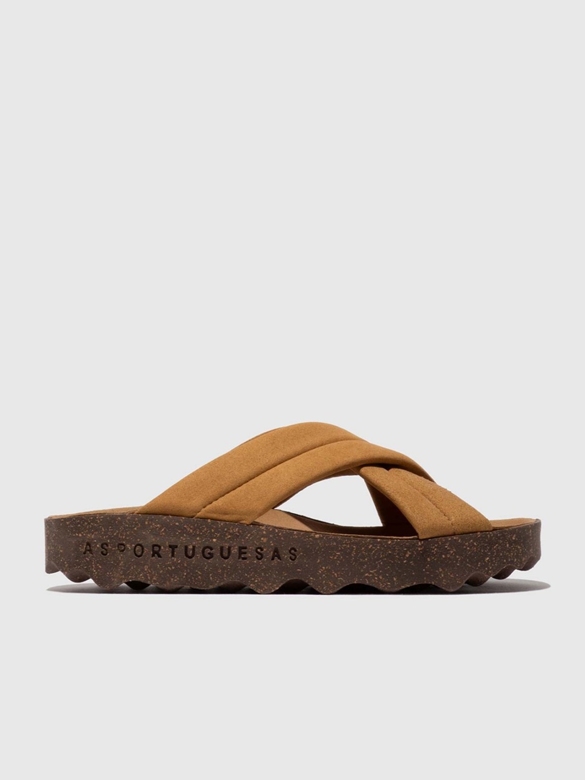 Chinelo Cruzado CURR Camel - AsPortuguesas 1