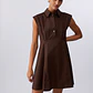 Vestido Curto Popeline Castanho - LIU JO - Thumbnail 1