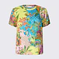 Blusa Manga Curta Estampada Multicolor - LIU JO  - Thumbnail 4