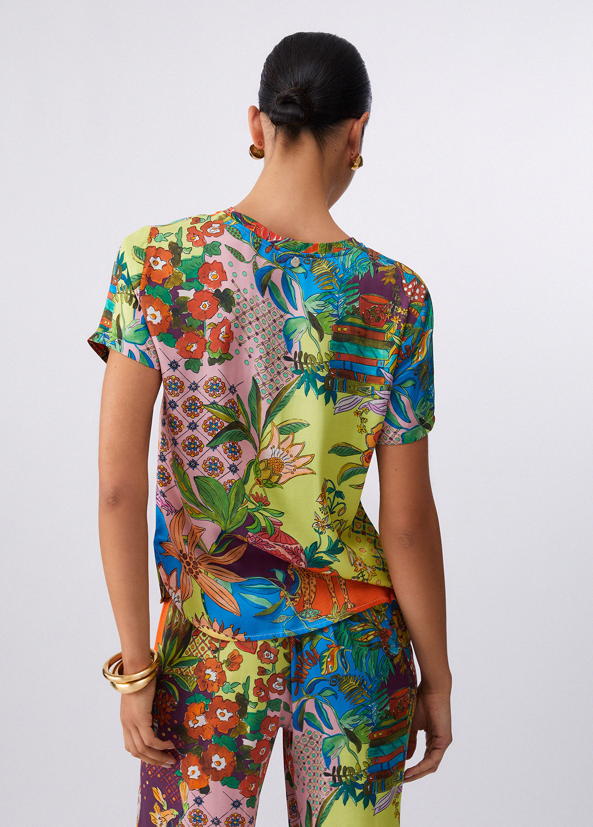 Blusa Manga Curta Estampada Multicolor - LIU JO  2