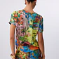 Blusa Manga Curta Estampada Multicolor - LIU JO  - Thumbnail 2