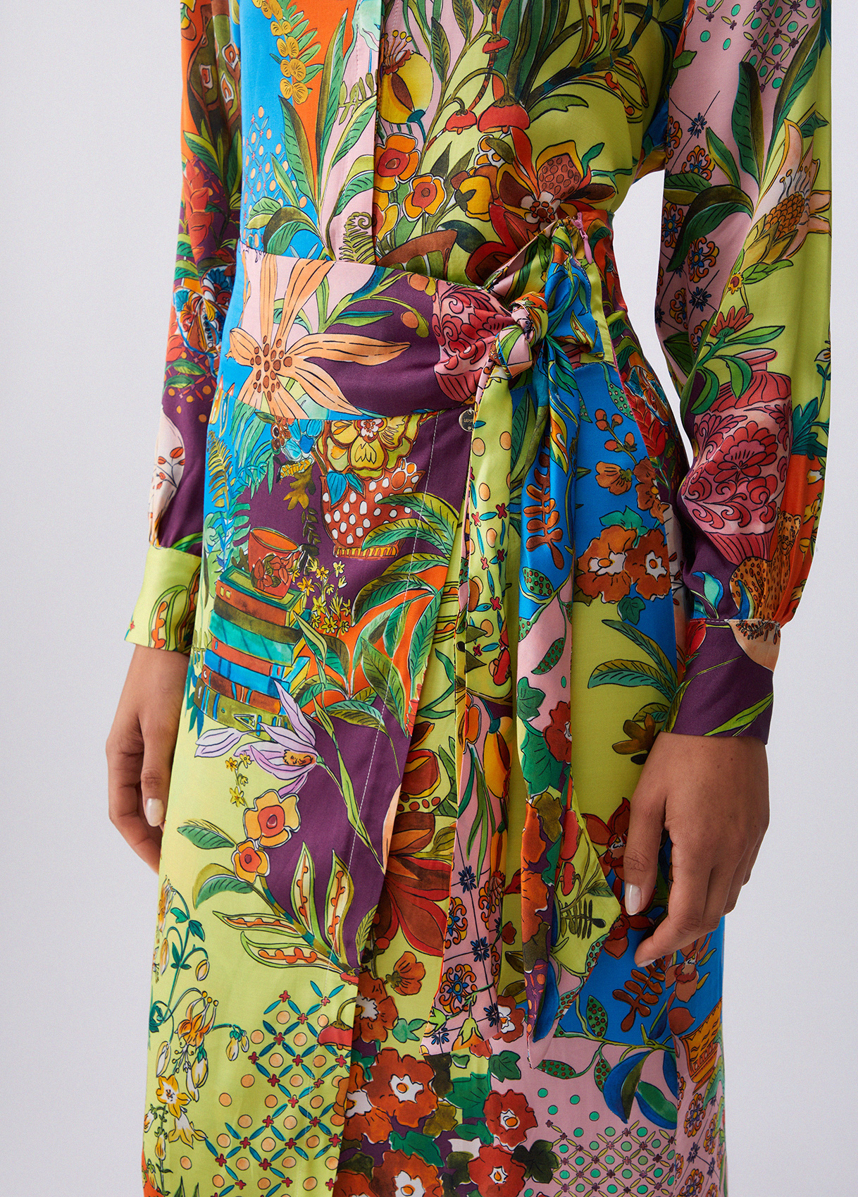 Saia Midi Acetinada Estampada - LIU JO 4