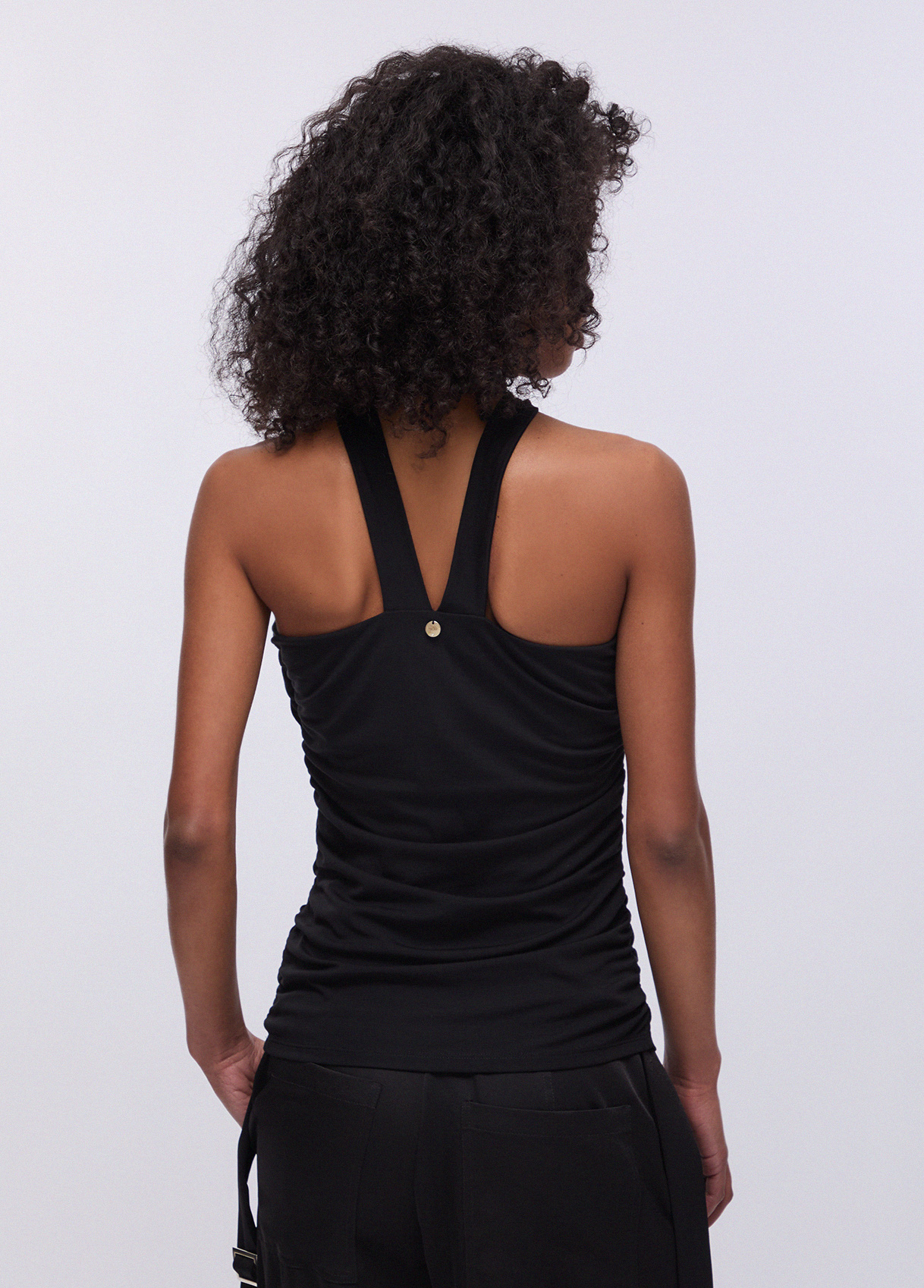 Top com Aplicação Preto- LIU JO 2
