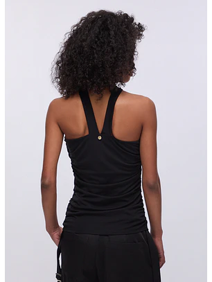 Top com Aplicação Preto- LIU JO