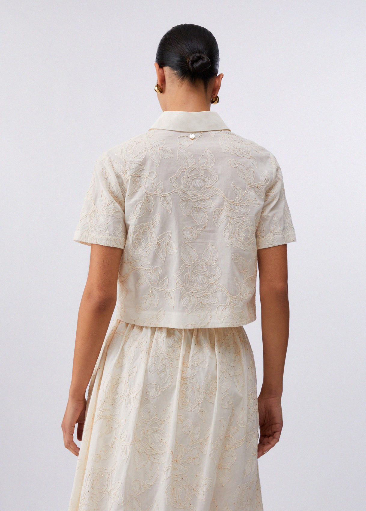Camisa Bordada Creme - Liu Jo  4