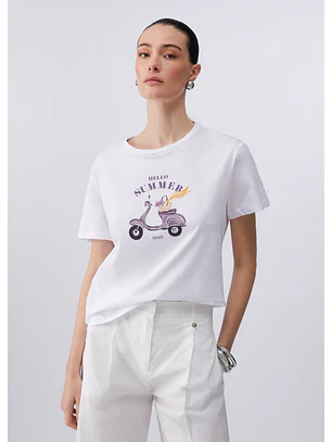 T-shirt Vespa Roxa - LIU JO 