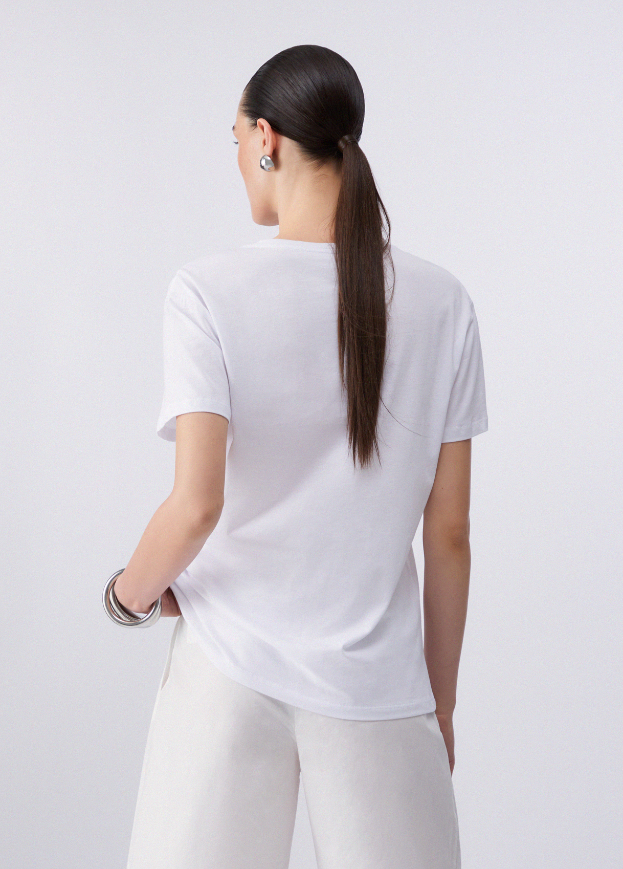 T-shirt CAFÉ Branco - LIU JO   2
