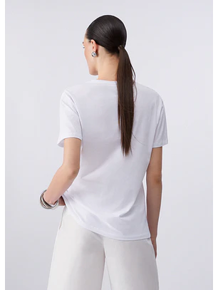 T-shirt CAFÉ Branco - LIU JO  
