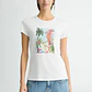 T-shirt Branca Estampa Miami- LIU JO - Miniatura 1