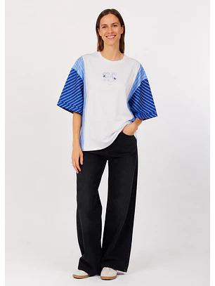 T-shirt Mangas Balão Branco - LIU JO