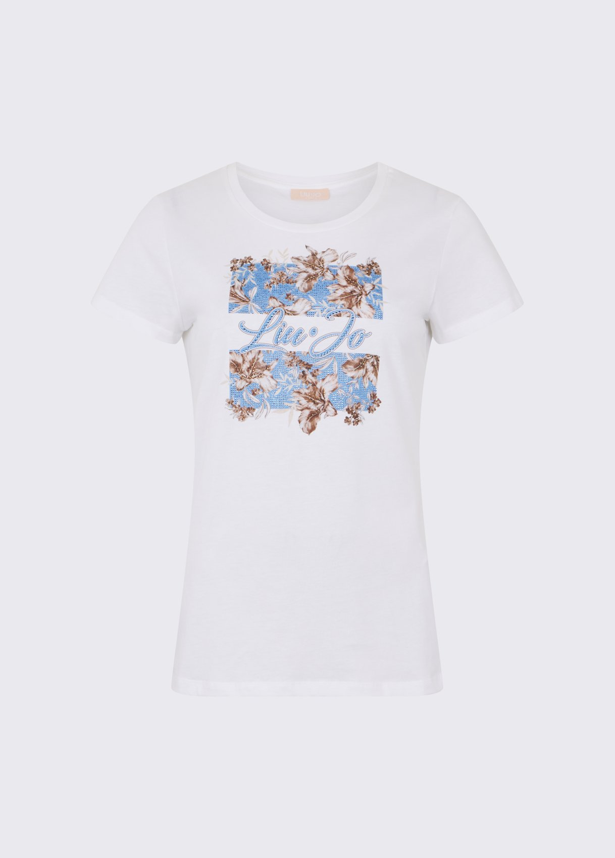 T-shirt Estampada Flores Azul - LIU JO  4