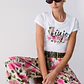 T-shirt Estampada Flores Rosa - LIU JO   - Thumbnail 4