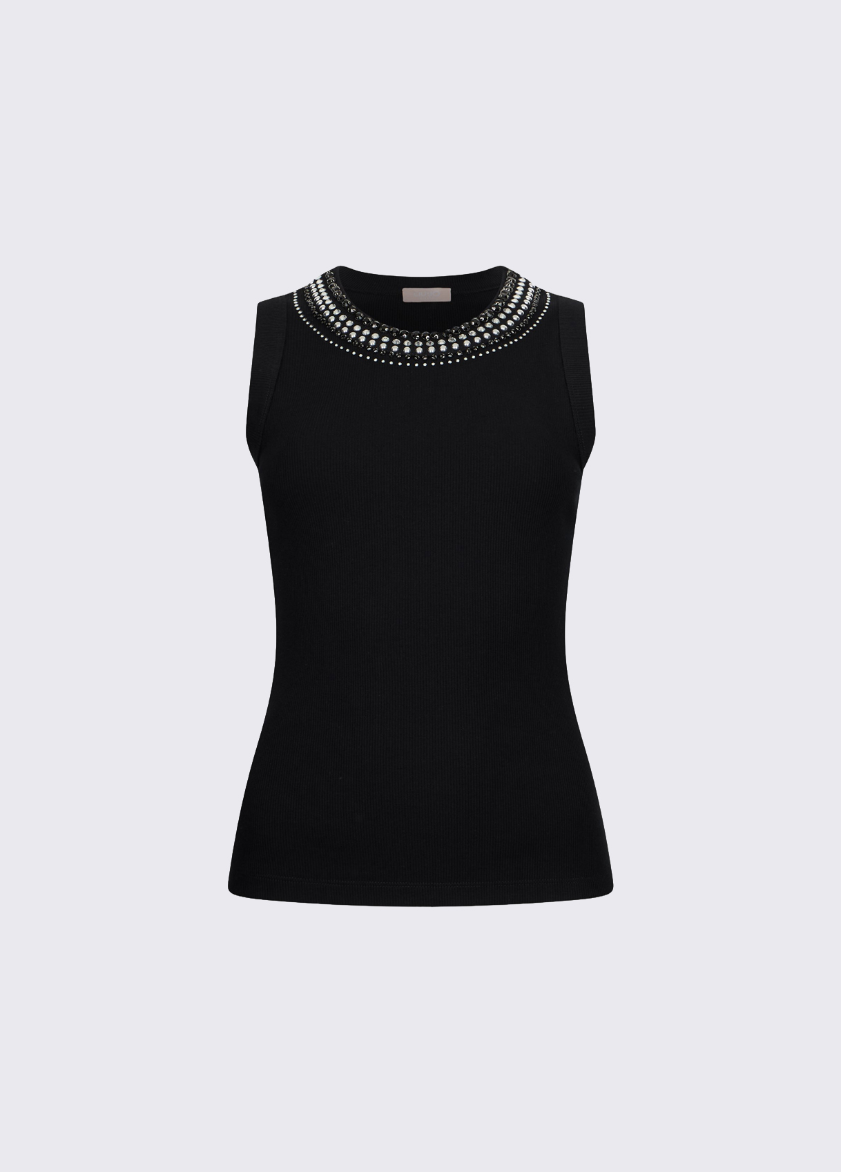 Top Canelado com Strass Preto - LIU JO 4