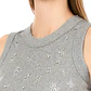 Top Canelado com Strass Cinza - LIU JO  - Thumbnail 3