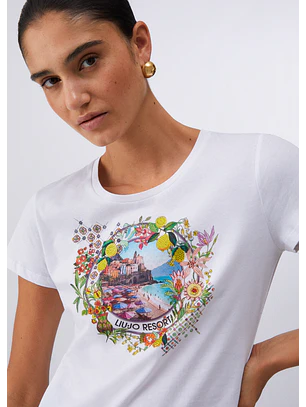 T-shirt Resort Branco - LIU JO