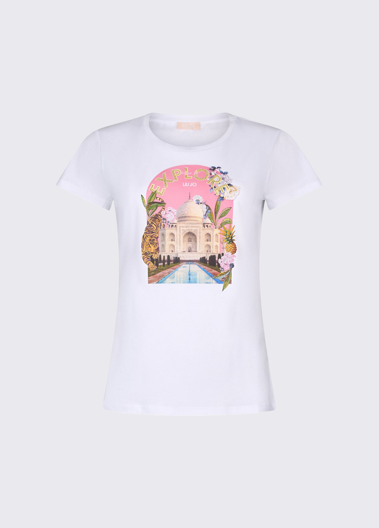 T-shirt Explore Taj Mahal Branco - LIU JO  4