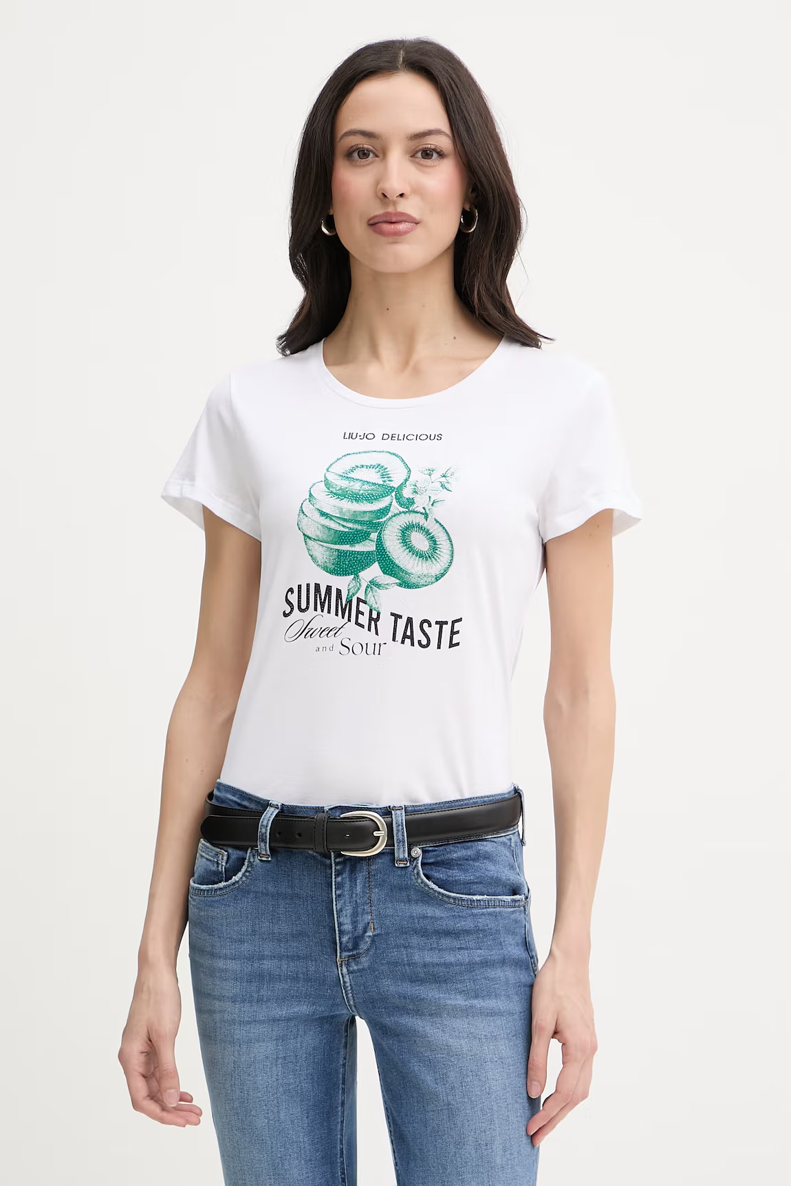T-shirt Sumer Taste KIWI Branco - LIU JO  1