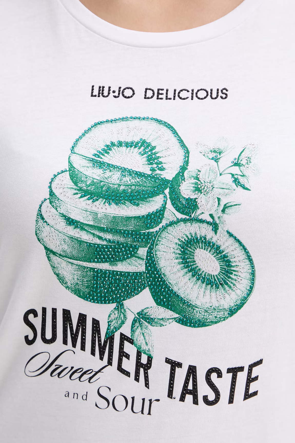 T-shirt Sumer Taste KIWI Branco - LIU JO  3