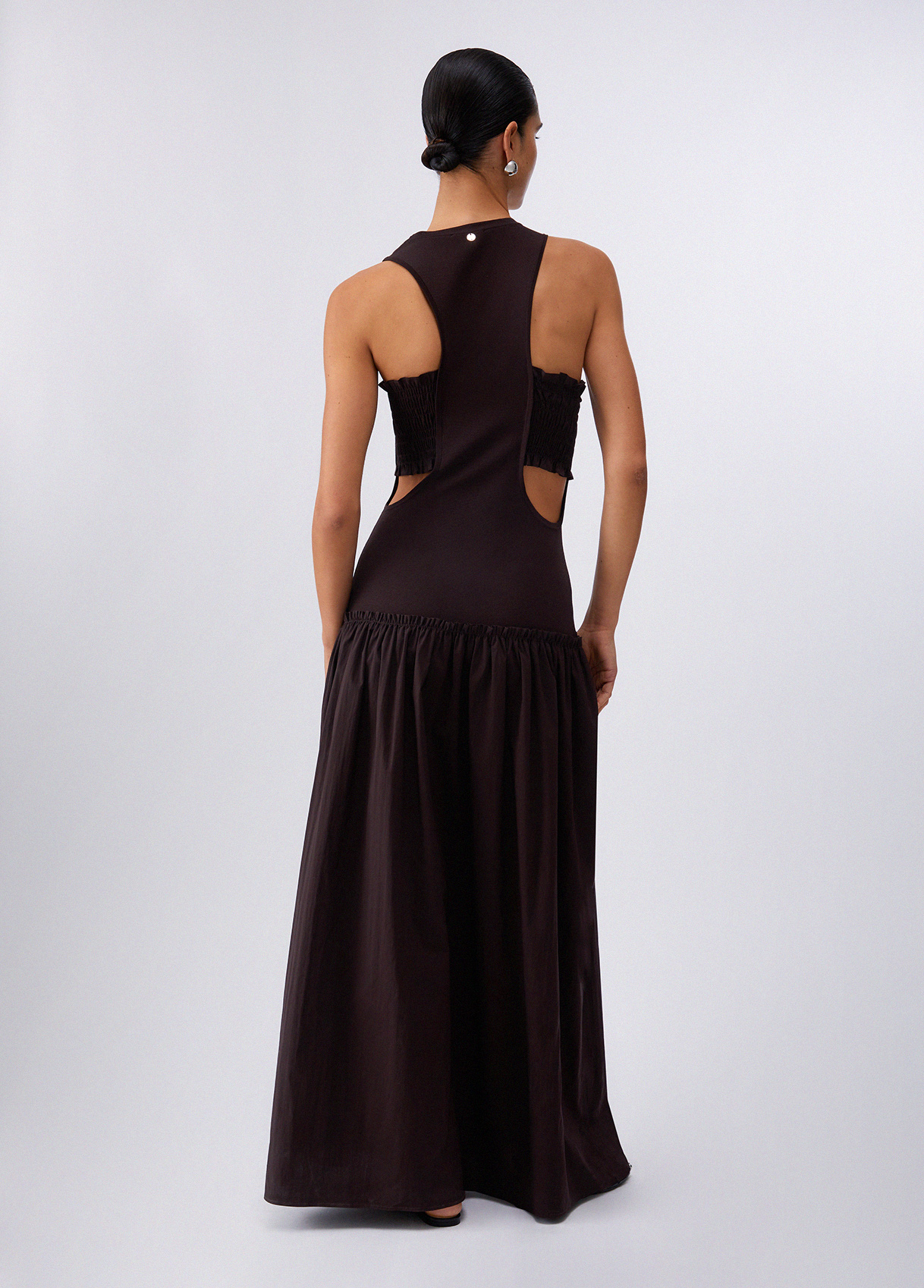 Vestido Comprido Alças Castanho - LIU JO  2