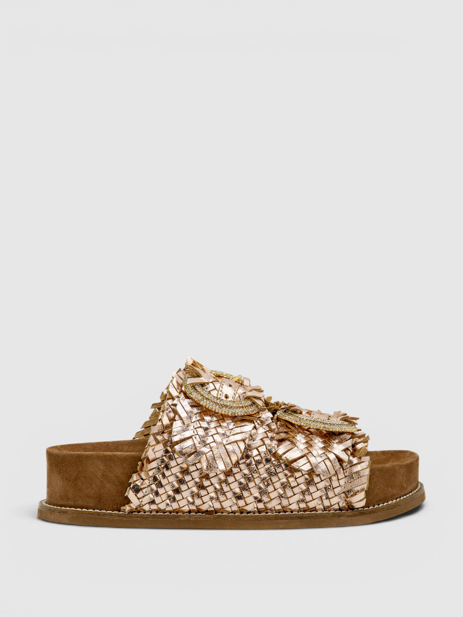 Chinelo Platafoma 2428-HELL Dourado - ABF-97 by exé  1