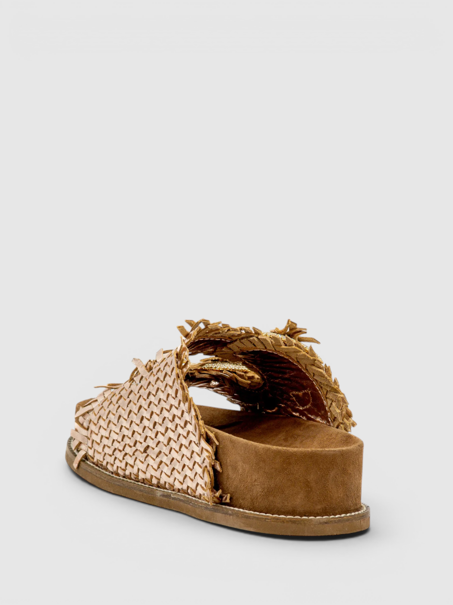 Chinelo Platafoma 2428-HELL Dourado - ABF-97 by exé  3
