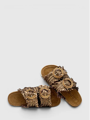 Chinelo 2302 Welt Castanho / Bronze - ABF-97 by exé - COPIE
