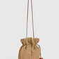 Mala Bucket em Ráfia HERITAGE Camel - Tous - thumbnail 2
