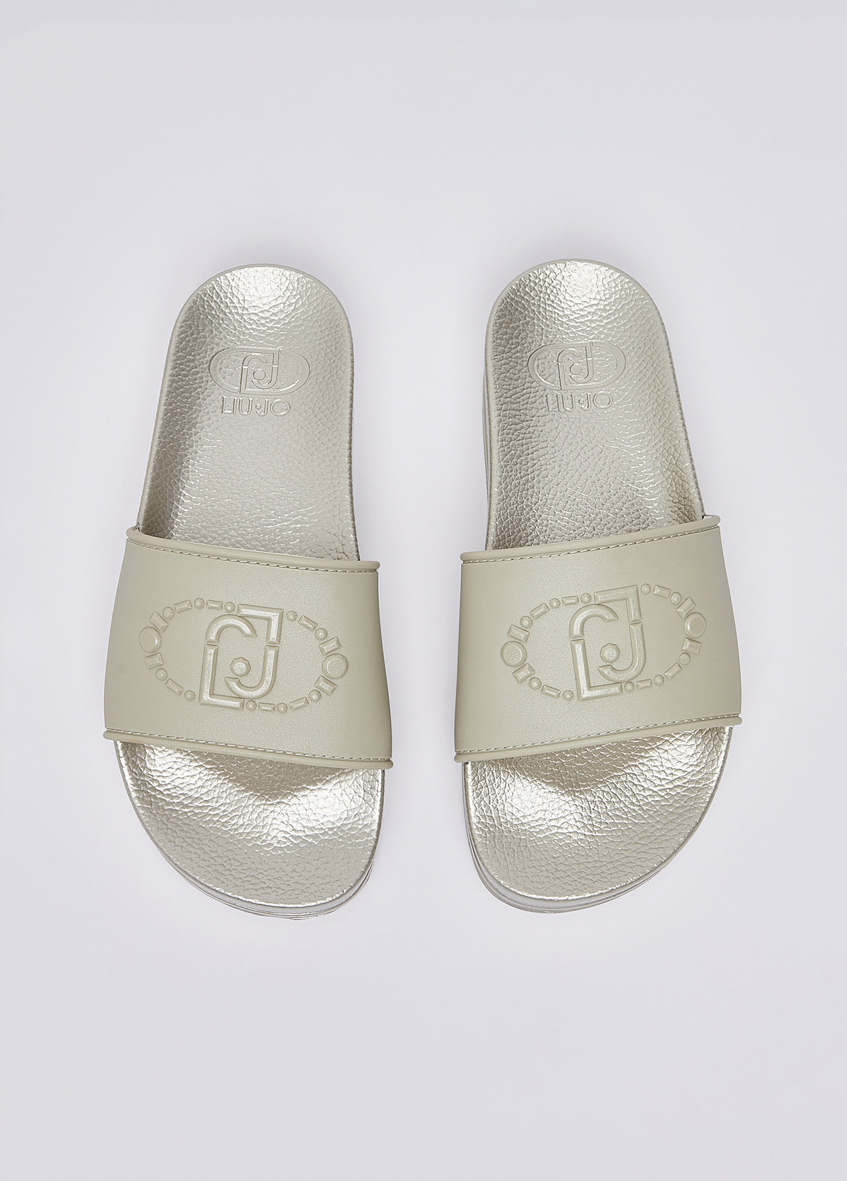 Chinelo de Plataforma Mykonos 01 Dourado - Liu Jo  3