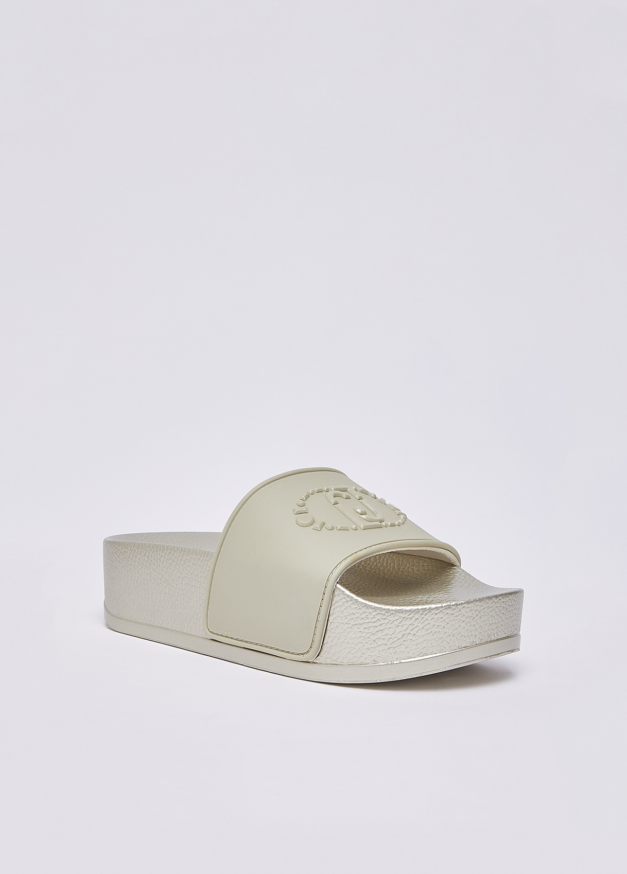 Chinelo de Plataforma Mykonos 01 Dourado - Liu Jo  4