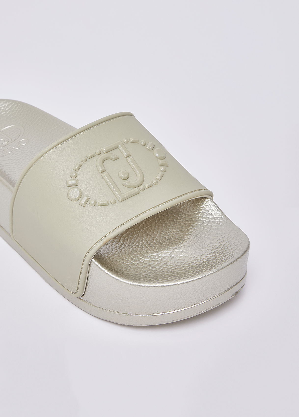 Chinelo de Plataforma Mykonos 01 Dourado - Liu Jo  6