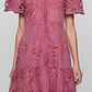 Vestido em Tule Bordado Rosa - SAHOCO - Thumbnail 2