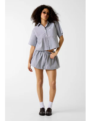 Saia Balão Vichy Preto e Branco - Guess 