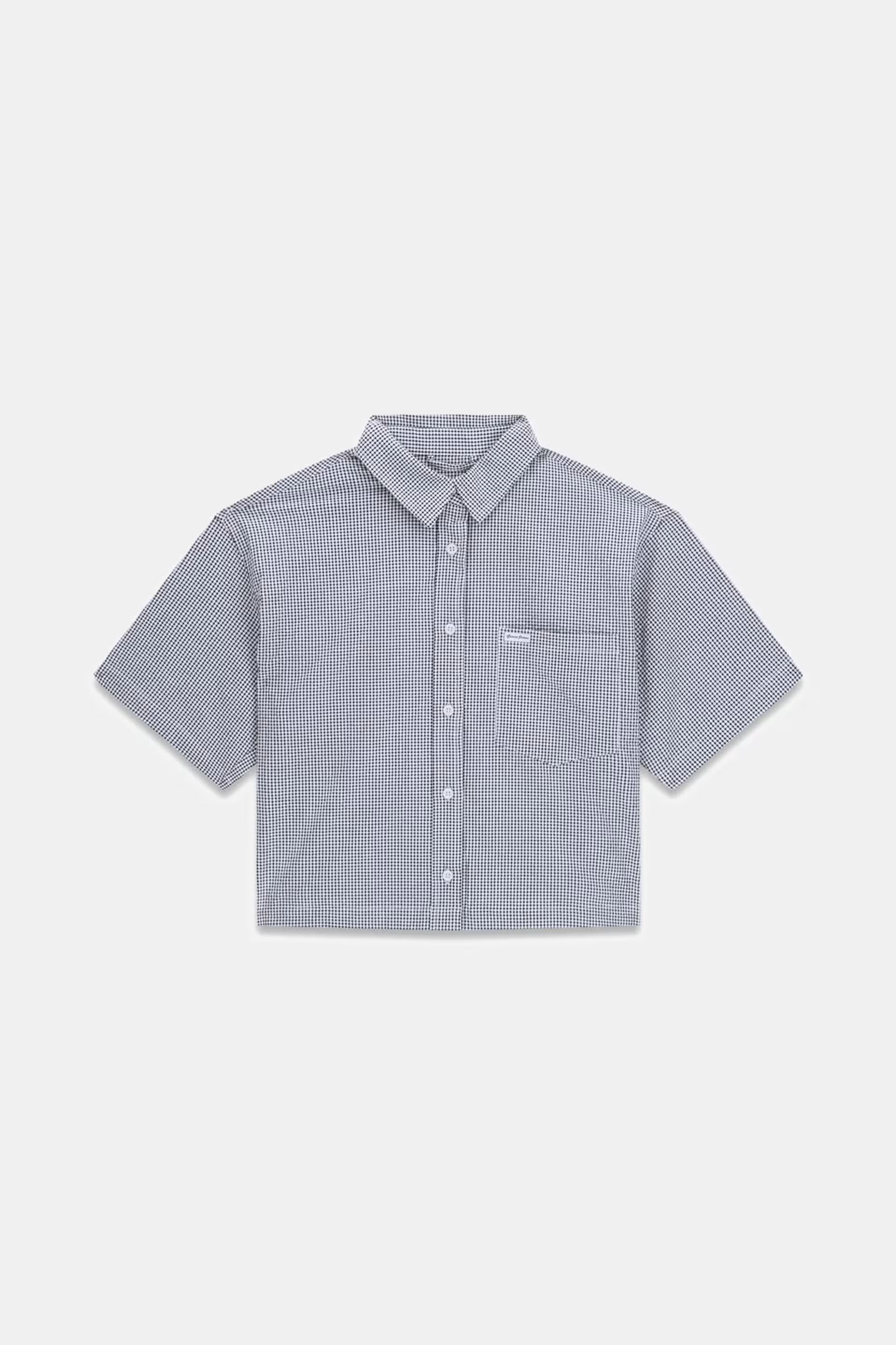Camisa Manga Curta Vichy Preto - Guess 3
