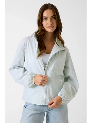Casaco Extra Leve VIchy Verde e Branco - Guess 
