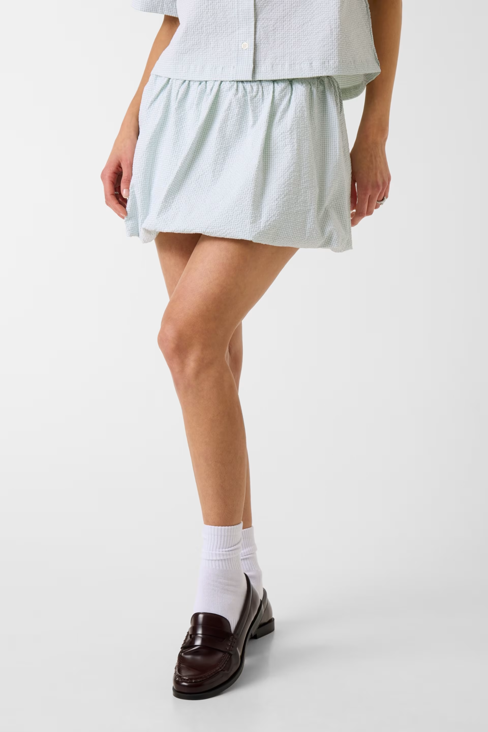 Saia Balão Vichy Verde e Branco - Guess  1